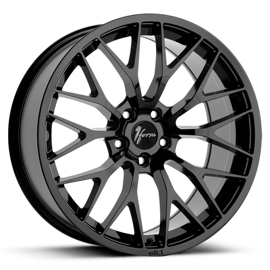 1Form Edition.1 (EDT.1) Gloss Black 19"x9.5 PCD:5x114.3  ET:40 CB:73.1 Load:825kg