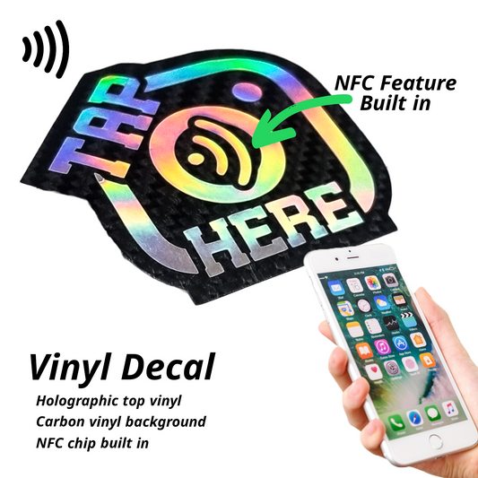 NFC Instagram stickers for Car/Shop Windows etc. (x1 Sticker) social media Instagram sticker